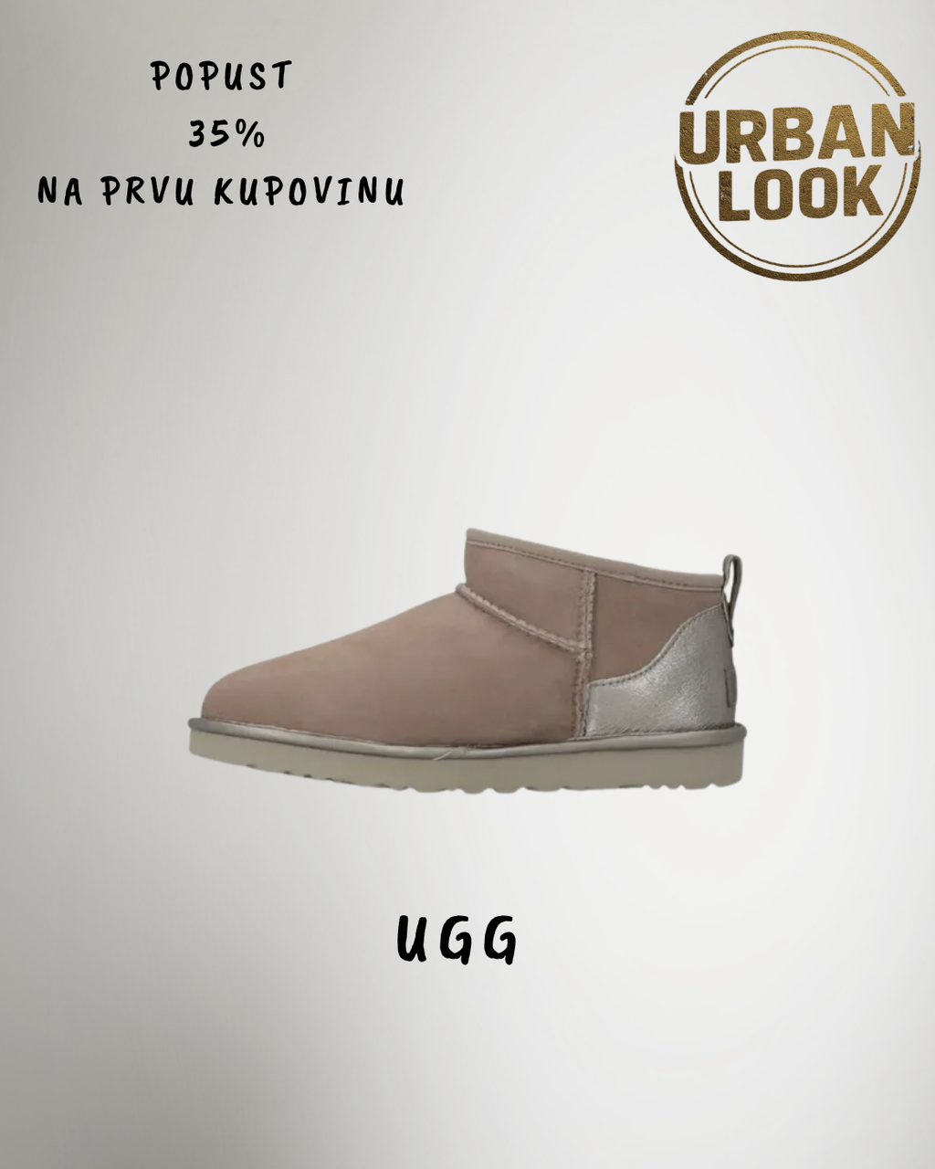 UGG Ultra Mini Beige/Silver