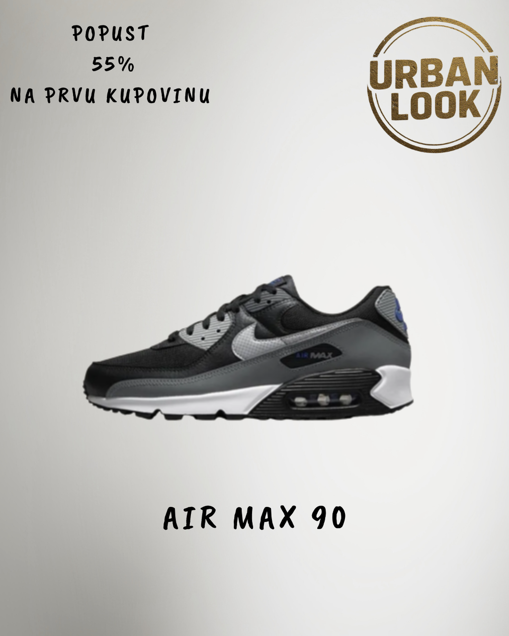 Air Max 90 Black/Grey