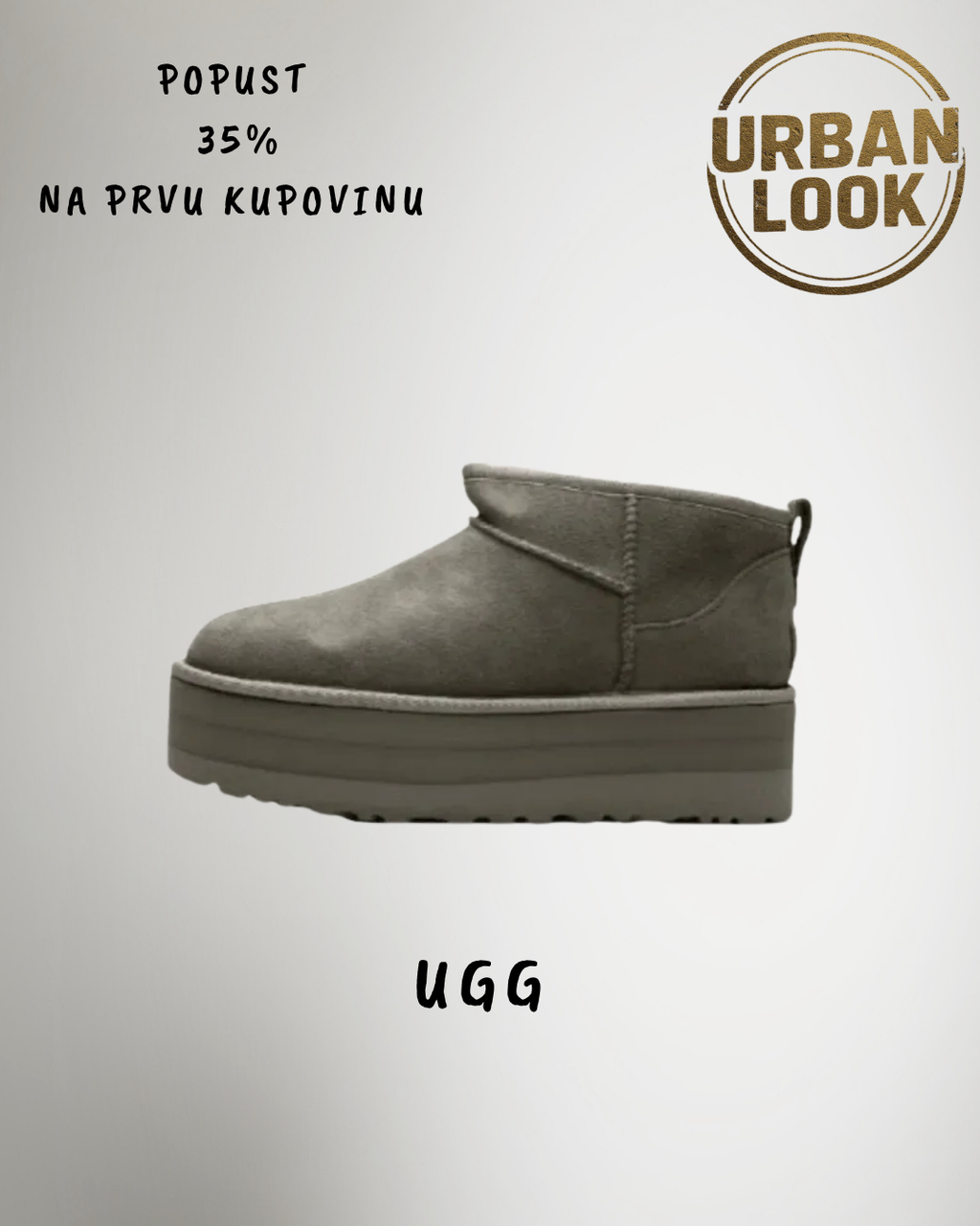 UGG Ultra Mini Platform Grey