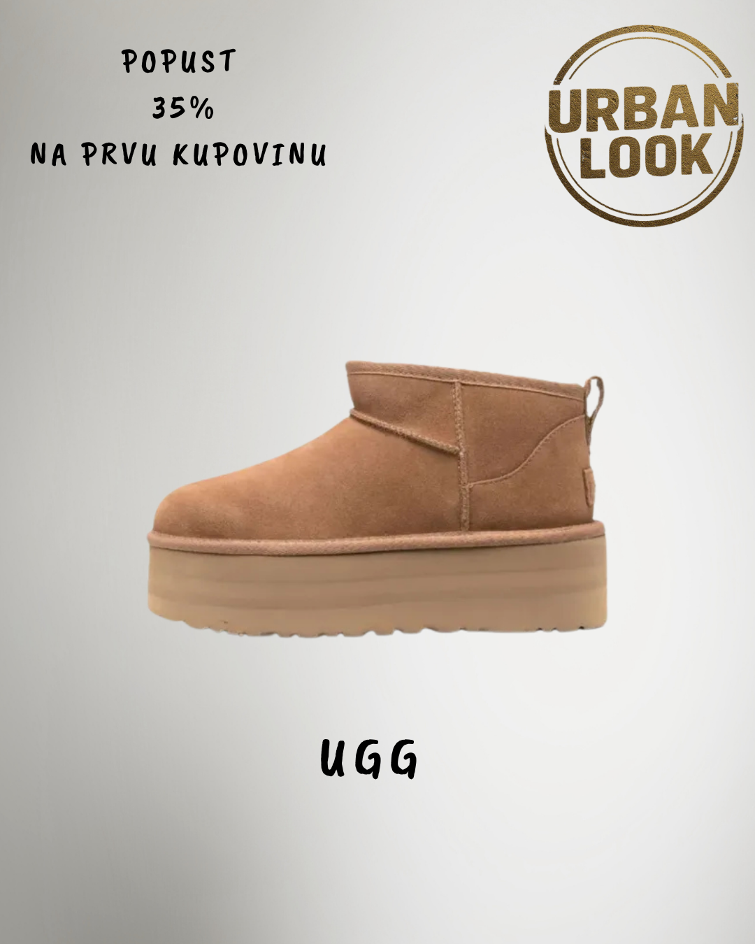 UGG Ultra Mini Platform Chestnut