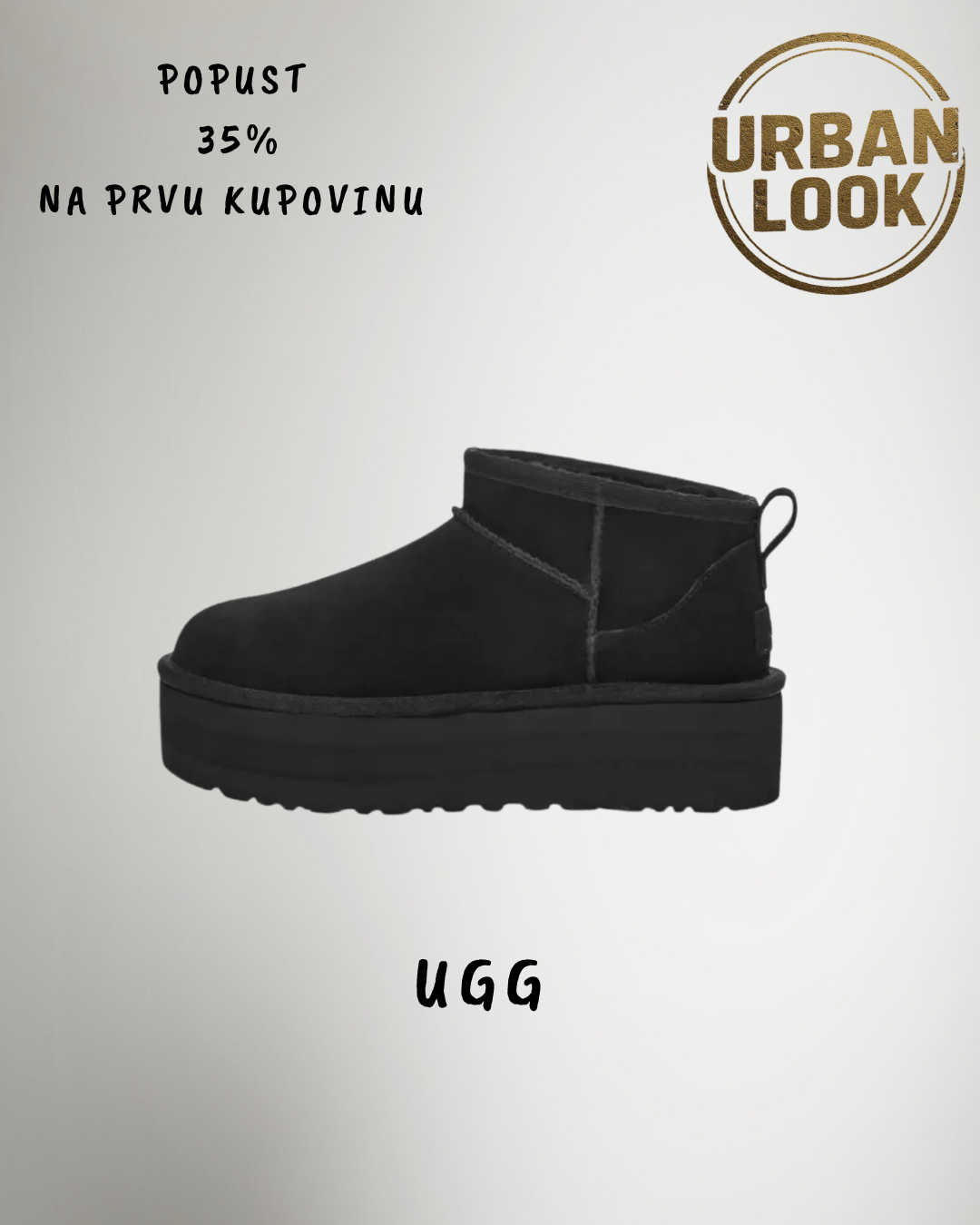UGG Ultra Mini Platform Black