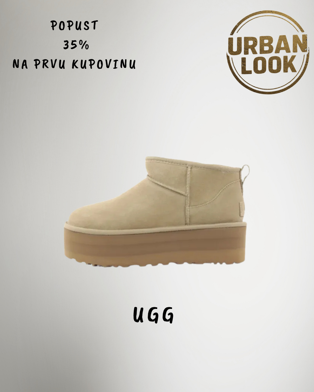UGG Ultra Mini Platform Beige