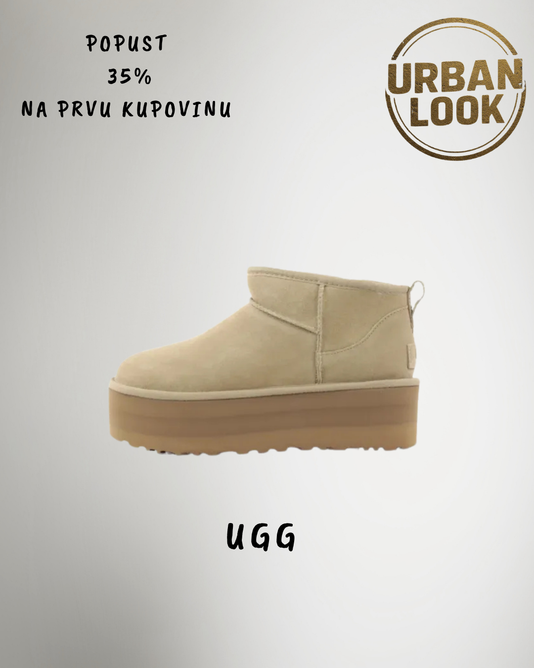 UGG Ultra Mini Platform Beige