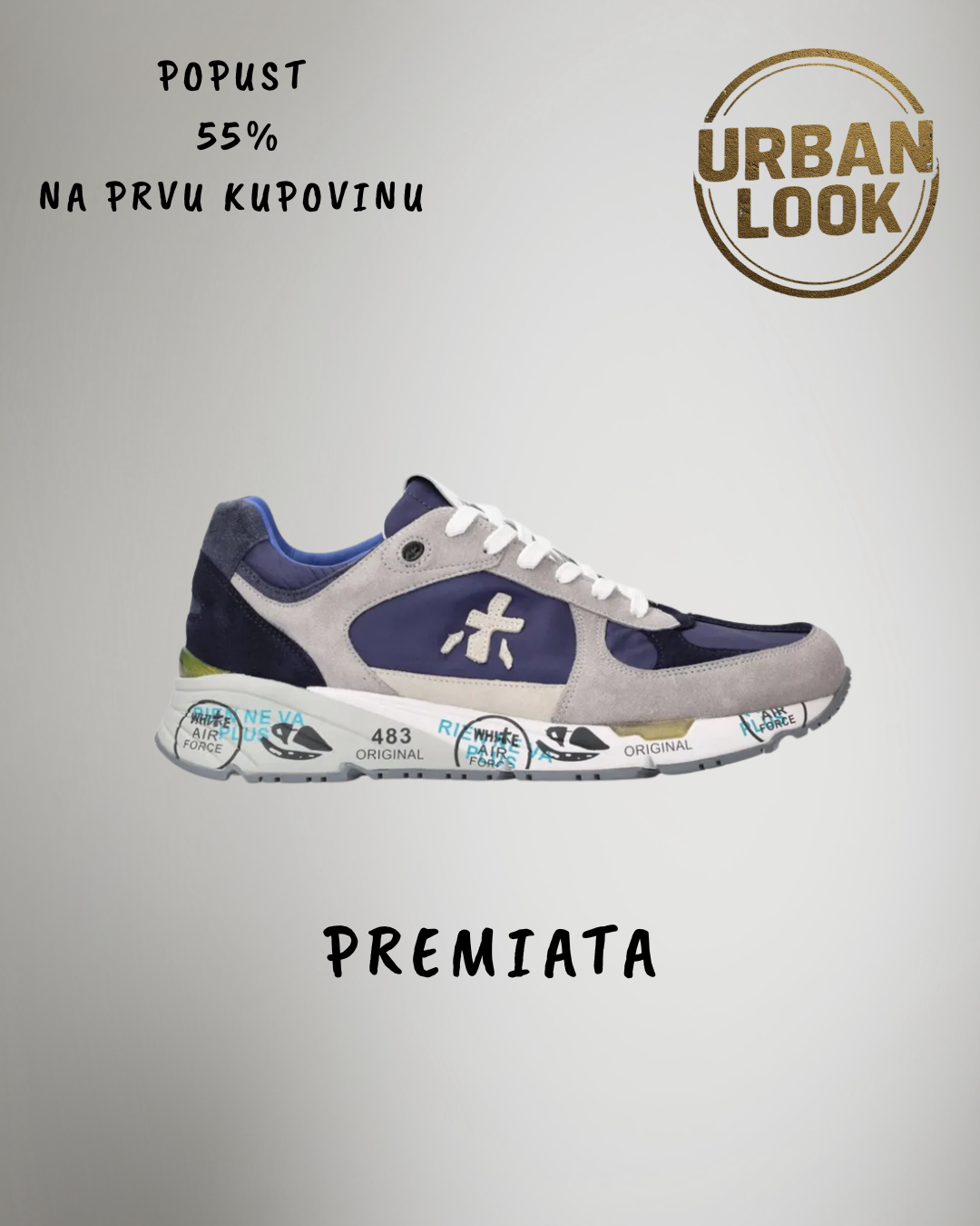 Premiata “Grey Navy”